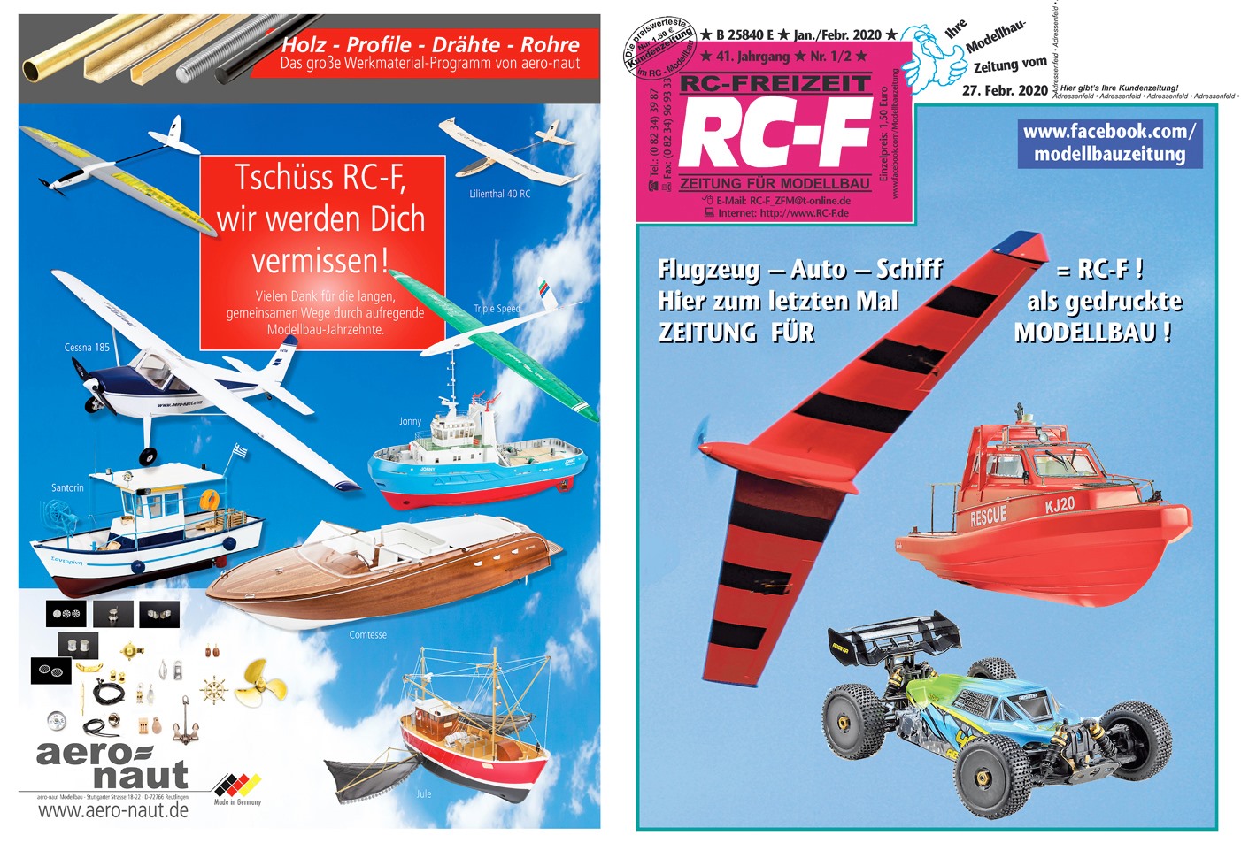 RC-F – die letzte Ausgabe der Zeitung für den Modellbau