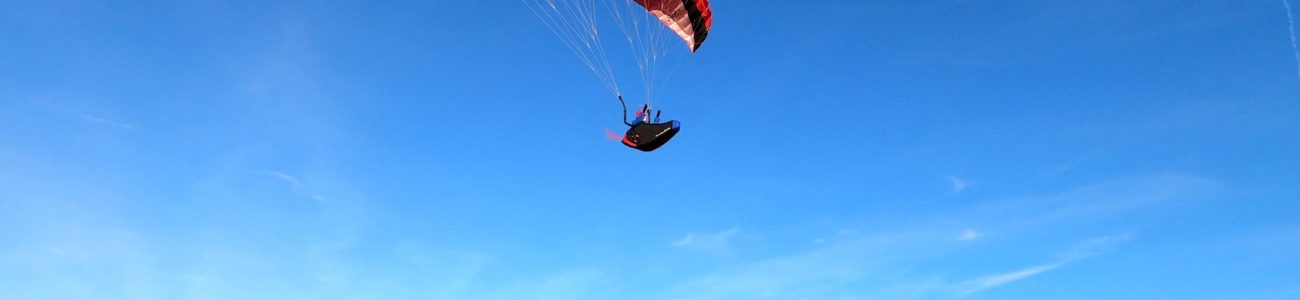 Fliegen mit dem Liegegurtzeug “RoCket” am Stunt 3.0