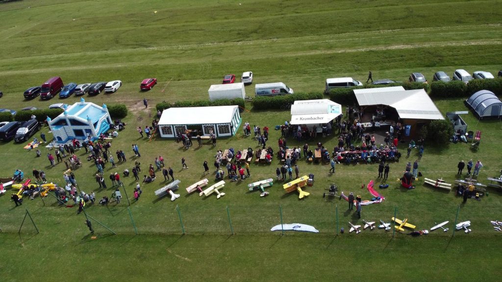 Blick von oben auf den Flugplatz des MFC Bad Langensalza
