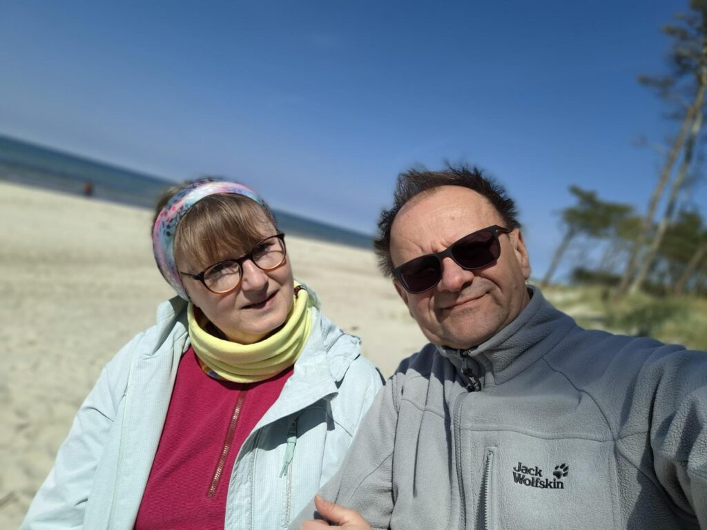 Thermik unterm Weihnachtsbaum. Weststrandauf dem Darss.  Ferienwohung Buchentraum 1/4 in Prerow auf dem Darss.