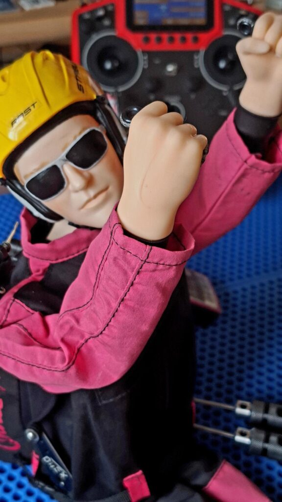 Hautfarbene Pilotenhände für RC-Paraglider Anna oder Noah free Set.