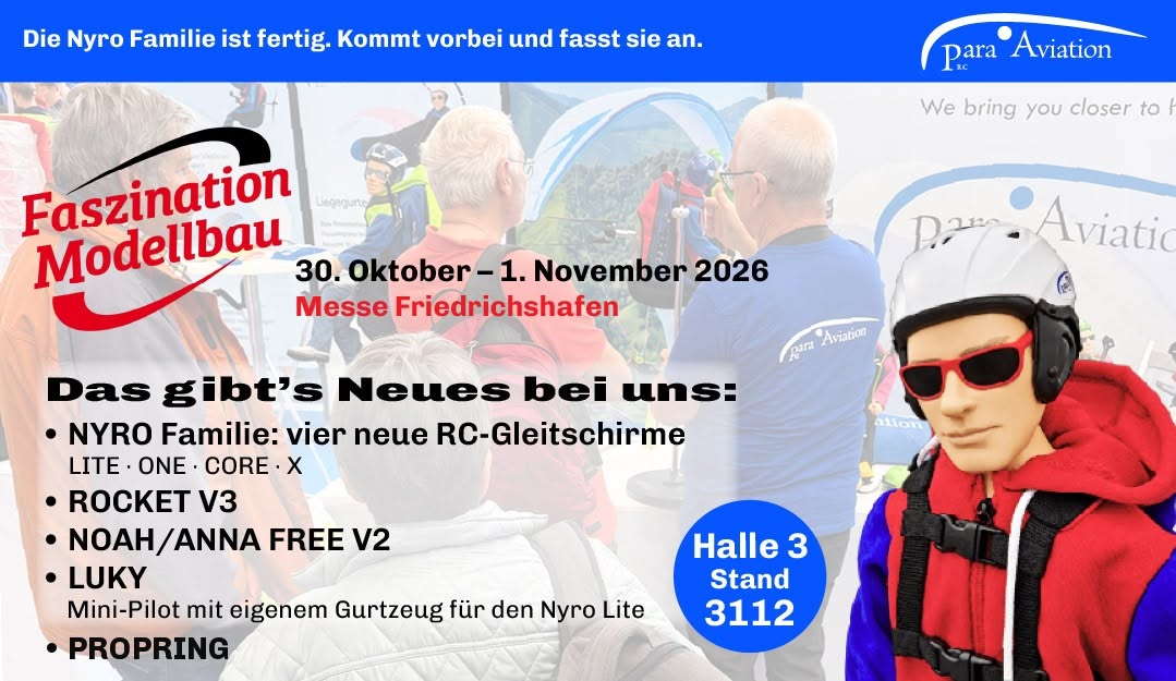 Faszination Modellbau Friedrichshafen – Para Aviation RC ist dabei!